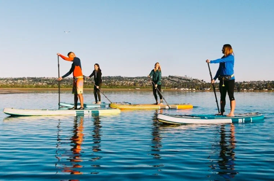 Paddle boarding